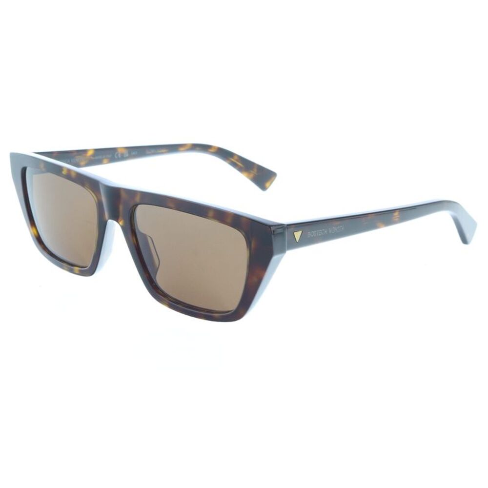 Bottega Veneta BV1291S-002 Havana Square Acetate Sunglasses –